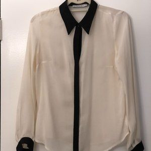 Viktoria & Woods Sheer Silk Blouse Top